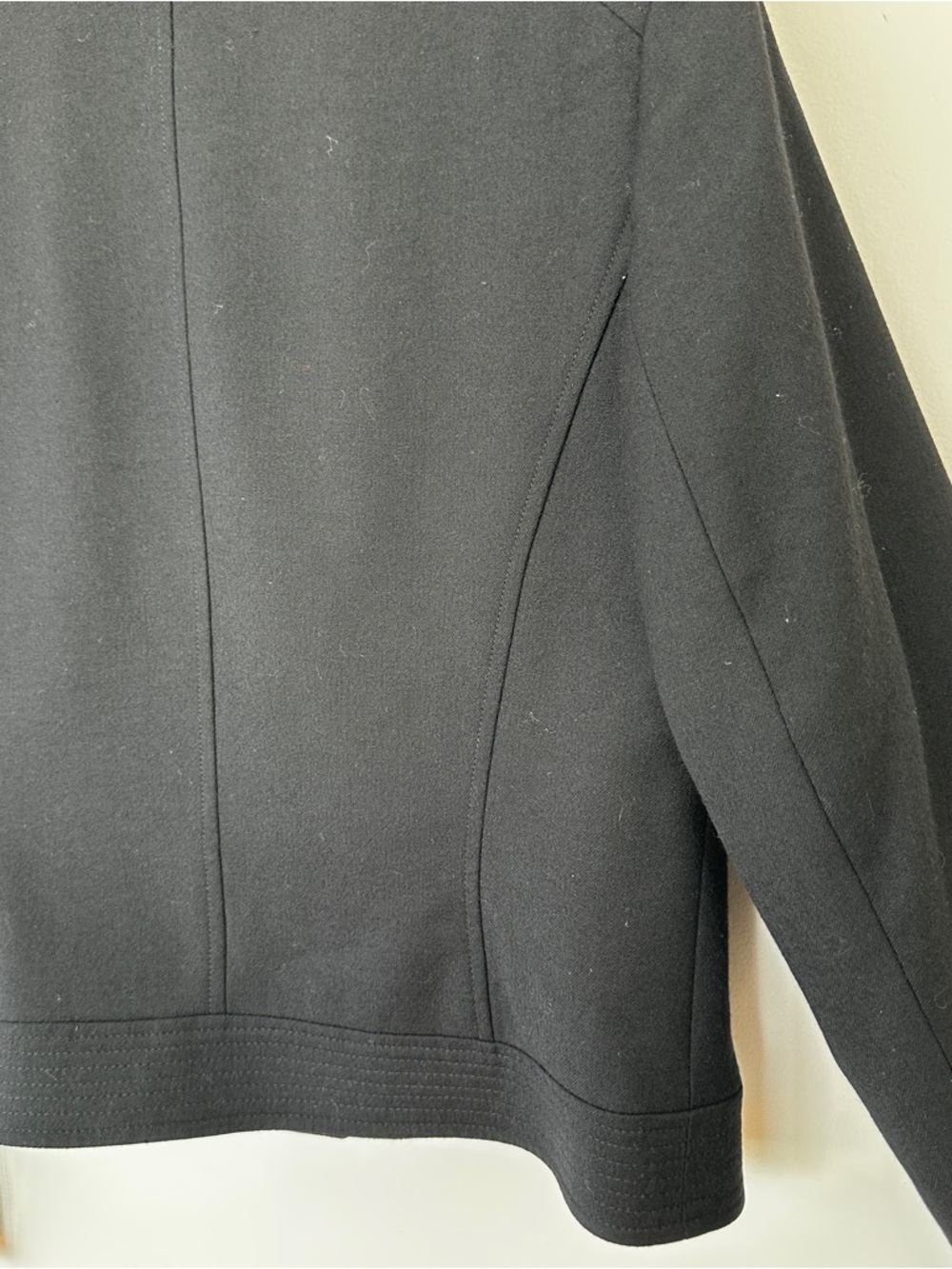 Talbots Tailored Button Front Jacket in a Stretch Wool Blend, Lined - Picture 10 of 14